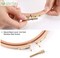 3 Pieces Beech Wood Embroidery Hoops Set by 7 Inch to 9 Inch Circle Hoop Ring Cross Stitch Cotton for DIY Embroidery Floss Starter of Sewing Art Kits Crafts (BeechHoop 7-9)